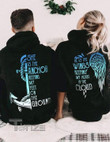 Couple Matching Shirts She Is The Anchor He Is The Wings Couple GIft Graphic Unisex T Shirt, Sweatshirt, Hoodie Size S - 5XL