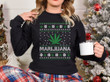Merry Juana Sweatshirtweed Leaf Shirtcannabis Christmas Graphic Unisex T Shirt, Sweatshirt, Hoodie Size S - 5XL