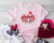 Gnomes Valentine's Daygnomes Valentines Valentines Day Graphic Unisex T Shirt, Sweatshirt, Hoodie Size S - 5XL