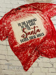 To the Window to the Wall Til Santa Decks These Halls Bleached T-Shirt