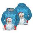 Christmas Santa Claus Peace Love Christmas 3D All Over Printed Shirt, Sweatshirt, Hoodie, Bomber Jacket Size S - 5XL
