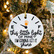 This Little Light Ornament Funny Christmas Ornament Gas Christmas Ceramic Ornament