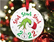 2022 Funny Stink Stank Stunk Keepsake Christmas Ornament 2022 Christmas Ceramic Ornament