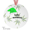 Funny Weed Ornaments Christmas Ceramic Ornament