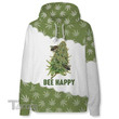 Bee Happy Cannabis Flower 3D All Over Printed Shirt, Sweatshirt, Hoodie, Bomber Jacket Size S - 5XL
