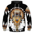 Grey Wolf Dreamcatcher Native American 3D All Over Printed Shirt, Sweatshirt, Hoodie, Bomber Jacket Size S - 5XL
