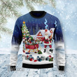 Beagle Santa Sled Ugly Christmas Sweater
