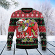 T-Rex Santa Christmas Ugly Christmas Sweater