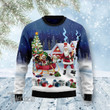 Labrador Retriever Santa Sled Ugly Christmas Sweater