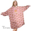 Sloth Mom Christmas Oodie Oversized Hoodie Blanket