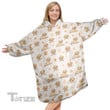 Labrador Cute Pattern Christmas Oodie Oversized Hoodie Blanket