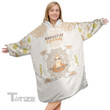 Yoga Sloth Namastay Christmas Oodie Oversized Hoodie Blanket