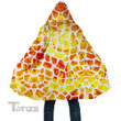Giraffe Pattern Hooded Cloak Coat