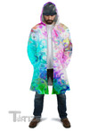 Pastel Confusion Hooded Cloak Coat