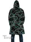 Icosahedron Madness Glitch Hooded Cloak Coat