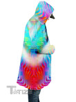 Rainbow Prism Hooded Cloak Coat