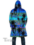 Tropical Dreams Hooded Cloak Coat