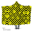Smile Checkerboard Hooded Blanket