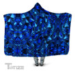 Blue Chromatic Melt Hooded Blanket