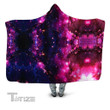 Purple Cosmos Hooded Blanket