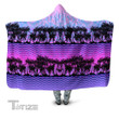 Paradise Palm Trees Hooded Blanket