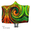 Abstract Rotation Hooded Blanket