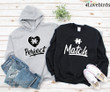 Valentine 2023 Love Puzzle Hoodie Lovers Sweatshirt Gift Couple Longsleeve Graphic Unisex T Shirt, Sweatshirt, Hoodie Size S - 5XL