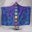 7 Chakras Life Force Energy Hooded Blanket  Mind Body Hooded Blanket