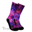 Psychedelic Deep Space Crew Cosmic Dust Outer Space Socks