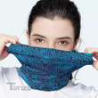 Psychedelic Blue Circuit Festival Dust Bandanas Unisex Neck Gaiter For Outdoor Sports