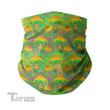 Trippy Psychedelic Mushrooms Green Bandanas Unisex Neck Gaiter For Outdoor Sports