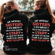 Personalized Best Friend Matching Hoodie Sister by Heart Graphic Unisex T Shirt, Sweatshirt, Hoodie Size S - 5XL
