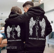 Valentine 2023 Personalized His Angel Her Demon Couple Hoodie Matching Graphic Unisex T Shirt, Sweatshirt, Hoodie Size S - 5XL