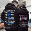 Valentine 2023 Personalized Boyfriend Girlfriend Quotes Couple Hoodie Custom Graphic Unisex T Shirt, Sweatshirt, Hoodie Size S - 5XL