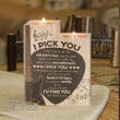 Electric Guitar I Pick You Candle Holder