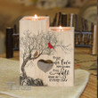 Cardinal Those We Love Don'T Go Away Candle Holder