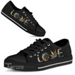 Love 420 Sunflower - Weed Low Top Canvas Shoes
