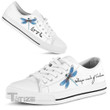 Whisper Words Of Wisdom Hippie Low Top Canvas Shoes