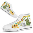 Bee Happy - Weed Unisex High Top Canvas Shoes