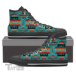 Native American Pattern Unisex High Top Canvas Shoes