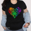 Marijuana Heart LGBT Graphic Unisex T Shirt, Sweatshirt, Hoodie Size S - 5XL