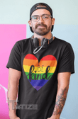 Men's Be Kind LGBT T Shirt LGBT Heart Shirts Rainbow Shirt Graphic Unisex T Shirt, Sweatshirt, Hoodie Size S - 5XL