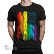 Gay Pride Parade American Flag LGBT Community Funny Pro Gay Graphic Unisex T Shirt, Sweatshirt, Hoodie Size S - 5XL