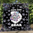 Weed Bear Premium Quilt Blanket Size Throw, Twin, Queen, King, Super King