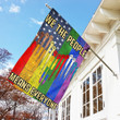 LGBT Rainbow America Flag We The People Means Everyone Garden Flag, House Flag