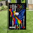 LGBT Pride Eagle Flag We The People Means Everyone Garden Flag, House Flag