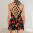 In A World Full Of Roses Be A Weed Criss-Cross Open Back Cami Tank Top