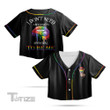 LGBTQ Pride I Don't Need Anyone's Approval To Be Me Crop Top Baseball Shirt