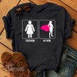 My Mom is Super Woman Breast Cancer Awareness 2024 Graphic Unisex T Shirt, Sweatshirt, Hoodie Size S - 5XL