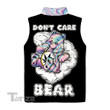 Weed Don't Care Bear Sleeveless Down Jacket